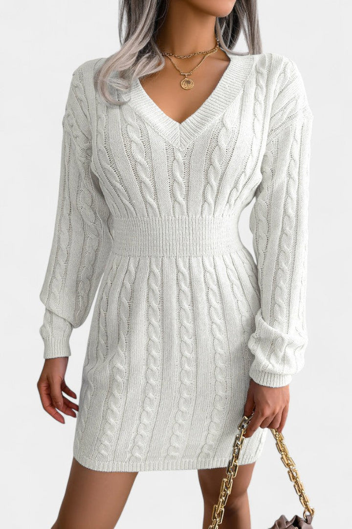 Felicity | Cable-Knit Mini Sweater Dress