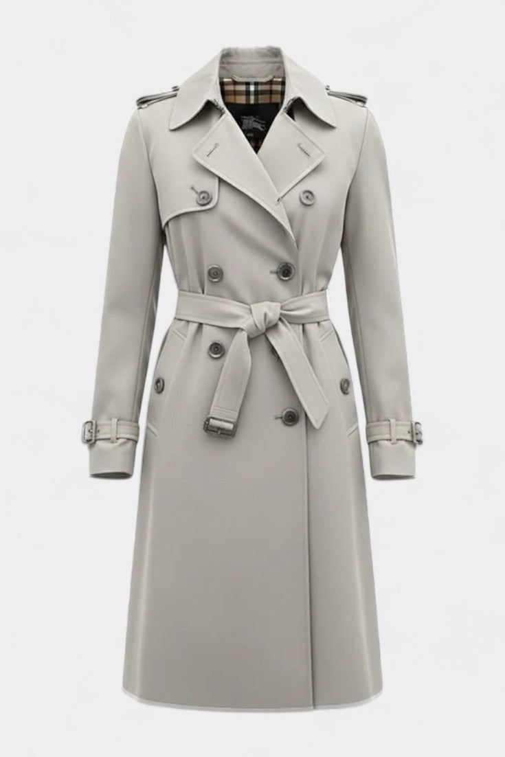 Vivienne | Double-Breasted Belted Trench Coat