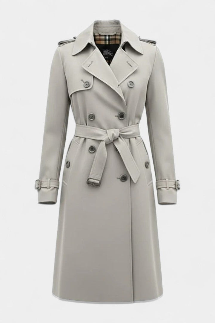 Vivienne | Double-Breasted Belted Trench Coat