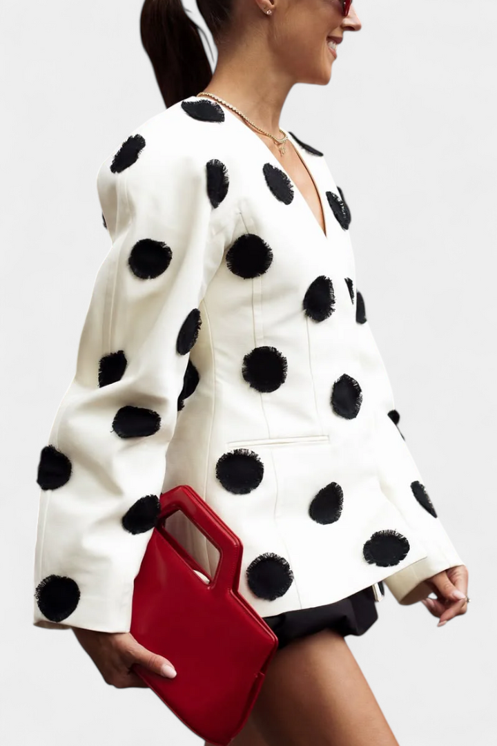 Lorna | Tailored Polka Dot Blazer