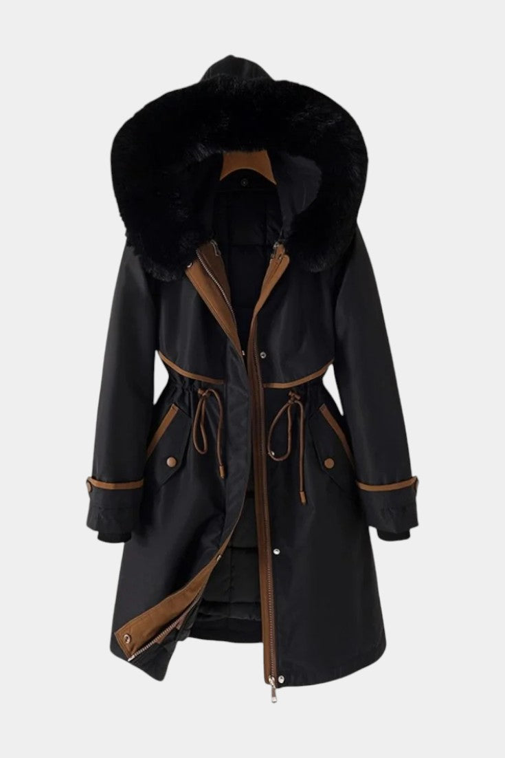 Fabienne | Long Belted Winter Parka