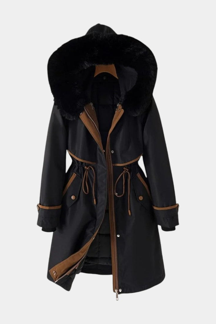 Fabienne | Long Belted Winter Parka