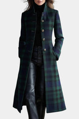 Isabel | Tailored Plaid Midi Coat