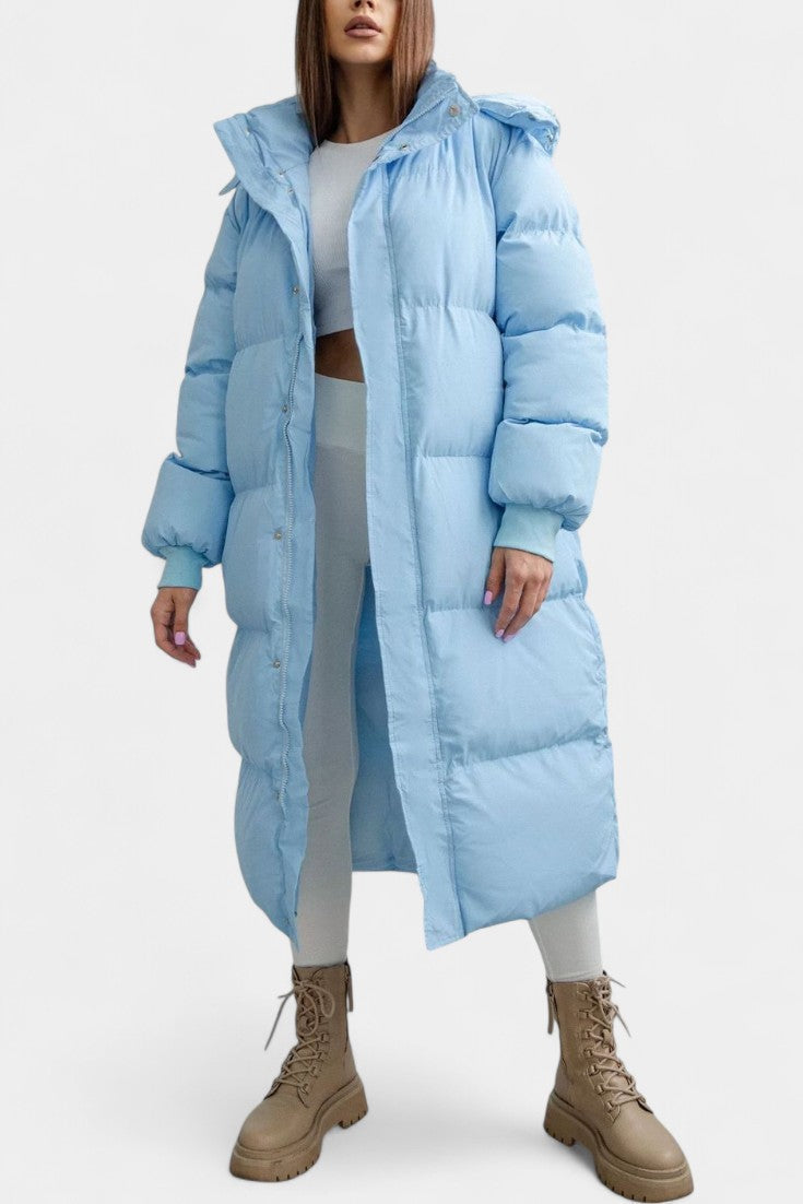 Ingeborg | Longline Hooded Puffer Coat