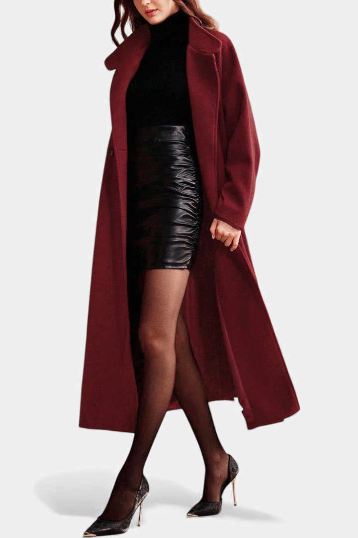 Whitney | Belted Long Wrap Coat