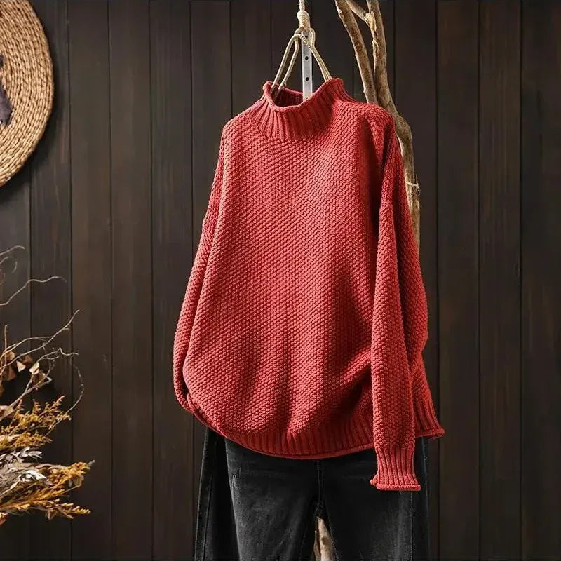 Maud | Cozy Mock-Neck Sweater