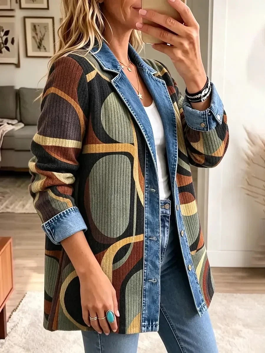 Geraldine | Abstract Print Statement Jacket