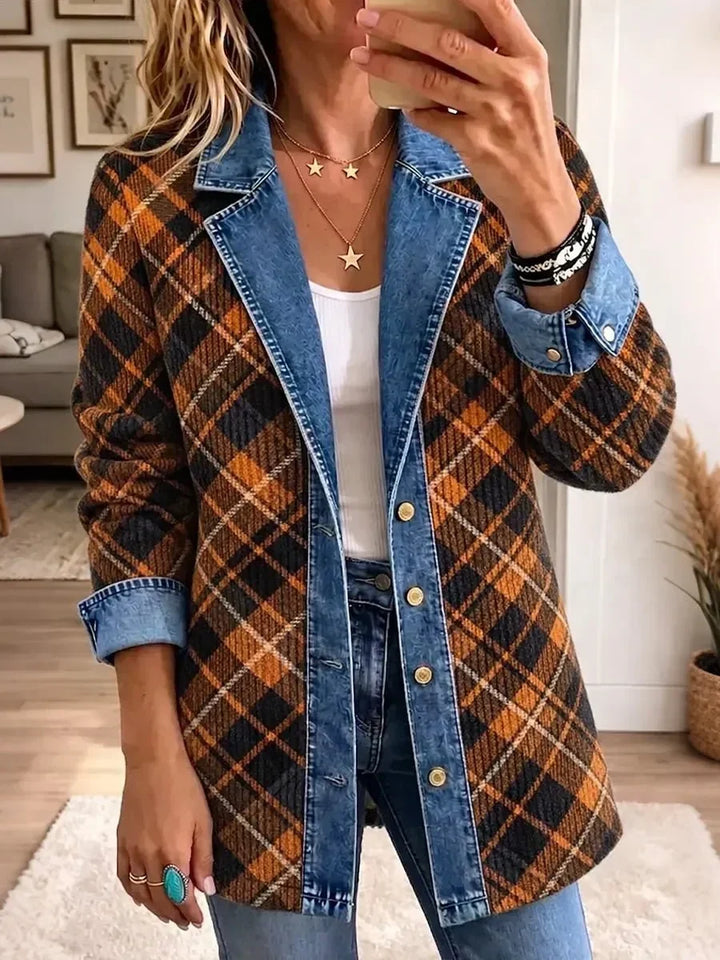 Iona | Checked Contrast Jacket