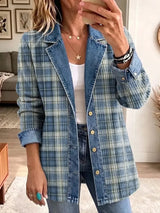 Ruth | Plaid Button-Up Jacket