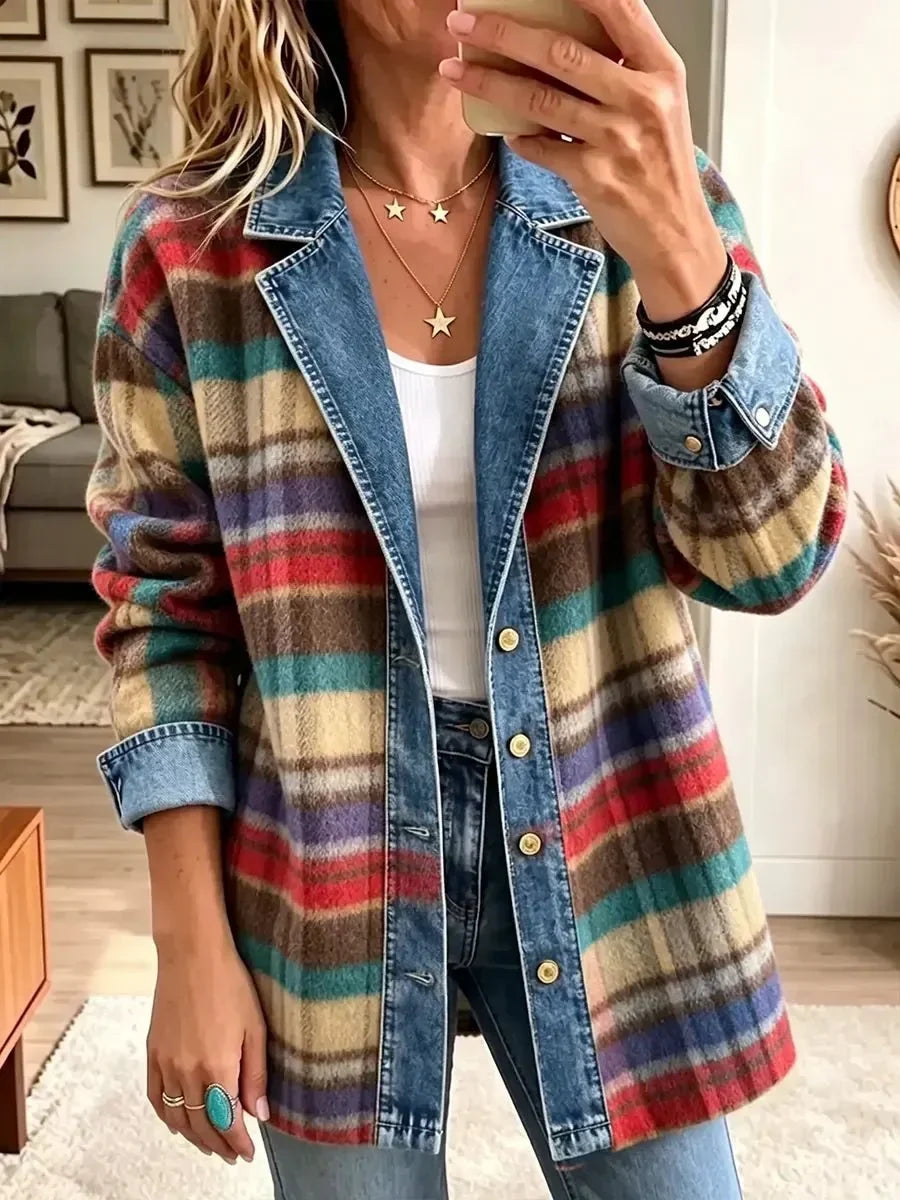 Lorraine | Colorful Plaid Overshirt Jacket