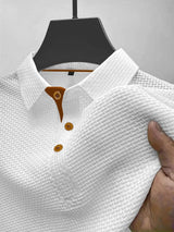 Weston | Men's Textured Polo Button-Up Shirt