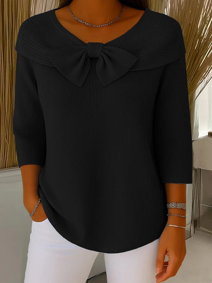 Astrid | Bow-Neck Sweater