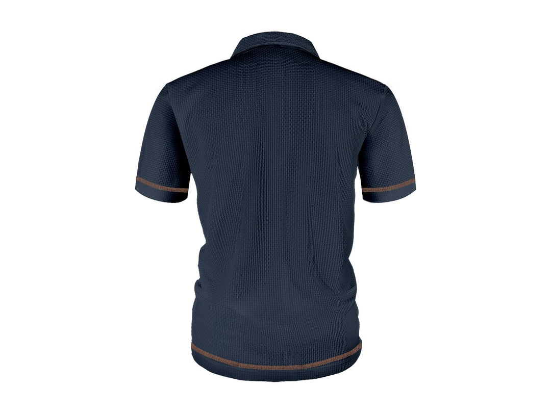 Weston | Men's Textured Polo Button-Up Shirt