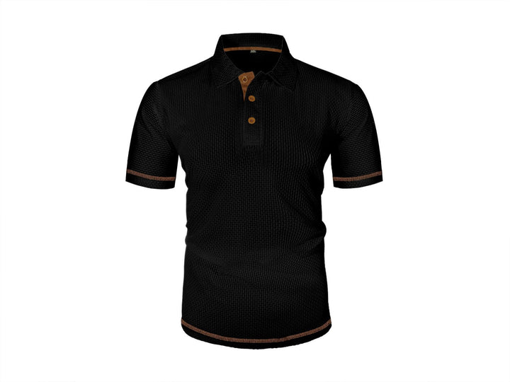 Weston | Men's Textured Polo Button-Up Shirt
