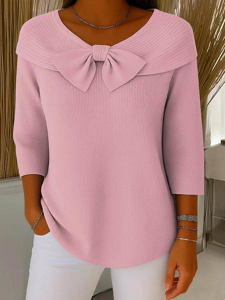 Astrid | Bow-Neck Sweater