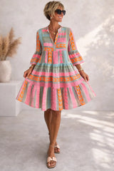 Maribel | Flowing Tiered Midi Dress