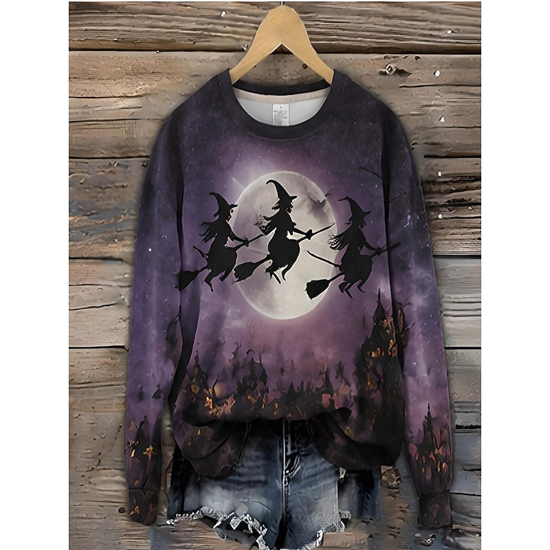 Constance | Playful Halloween Striped Sweatshirt