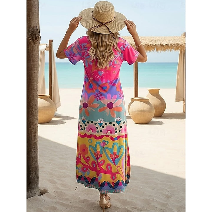 Serena | Flowing Bohemian Midi Dress