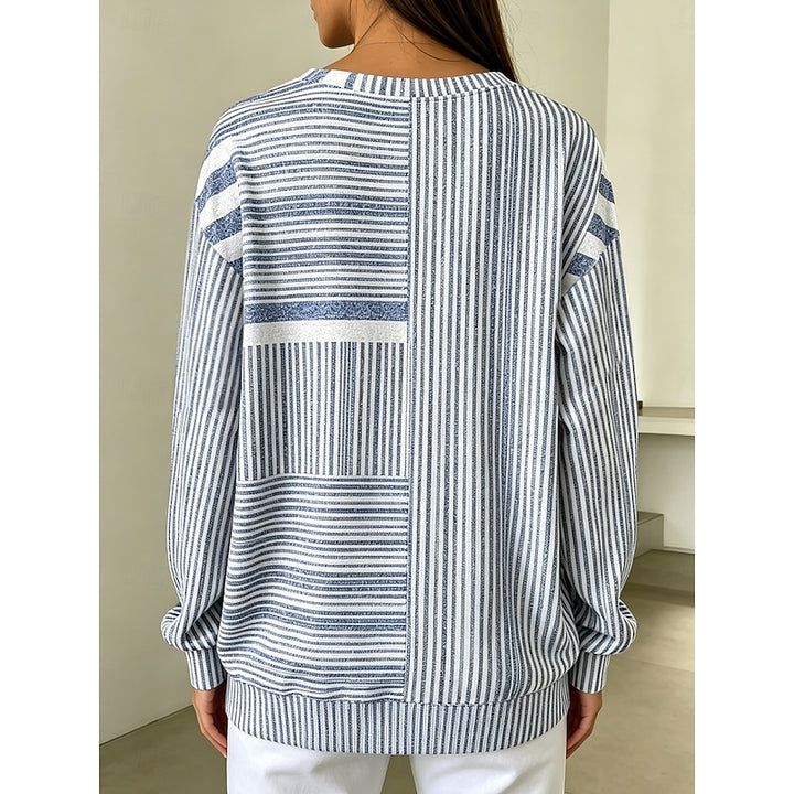 Patricia | Striped Colorblock Sweatshirt