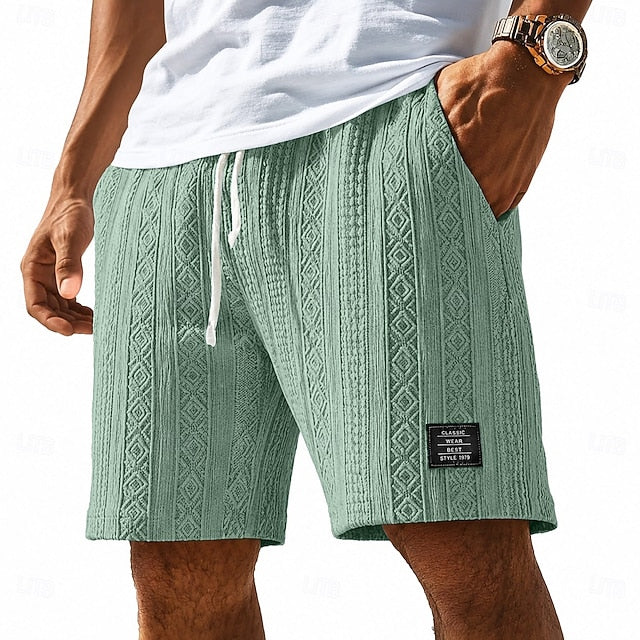 Wallace | Men's Jacquard Texture Knit Shorts