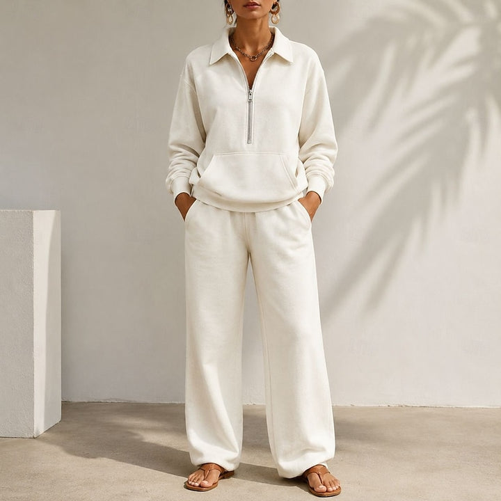 Loretta | Relaxed Half-Zip Two-Piece Set