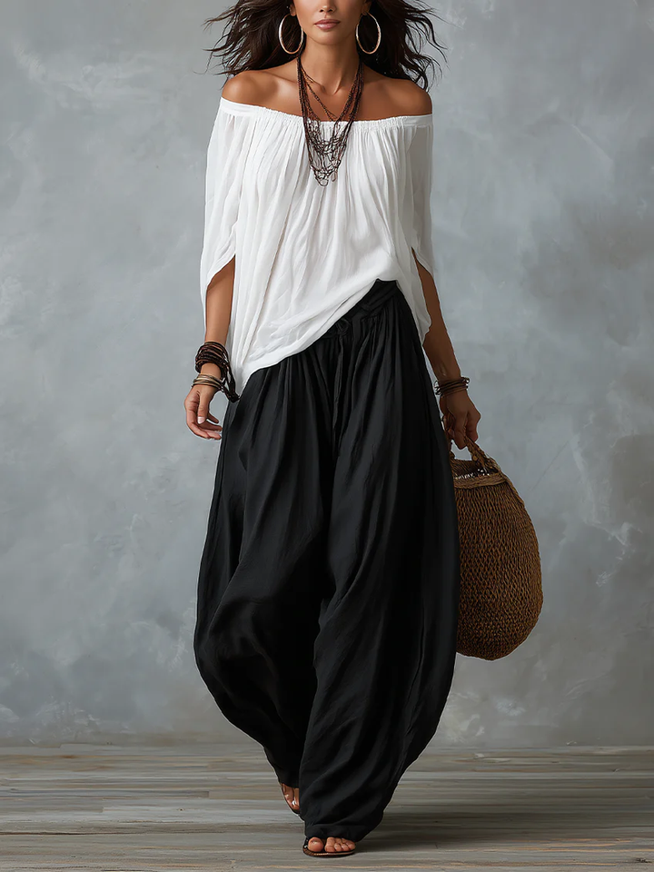Elise | Relaxed Off-Shoulder Two-Piece Set