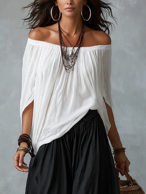 Margery | Relaxed Off-Shoulder Two-Piece Set