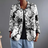 Louise | Floral Open-Front Jacket