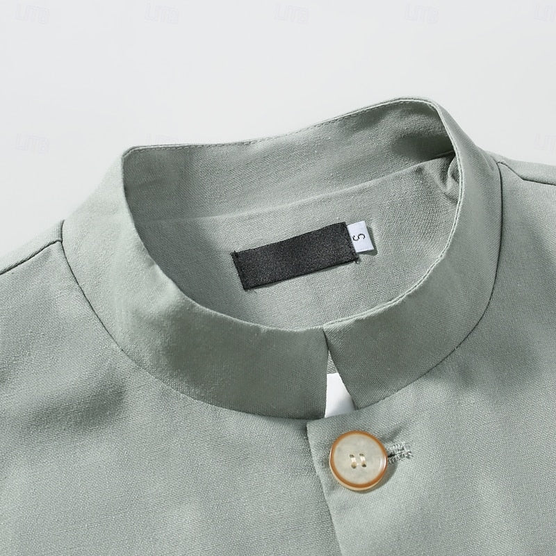 Edmund | Stand-Collar Button Jacket