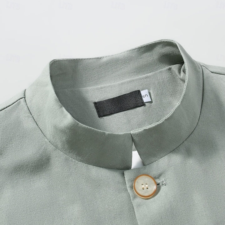 Edmund | Stand-Collar Button Jacket