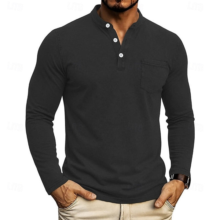 Quentin | Classic Long-Sleeve Henley Shirt