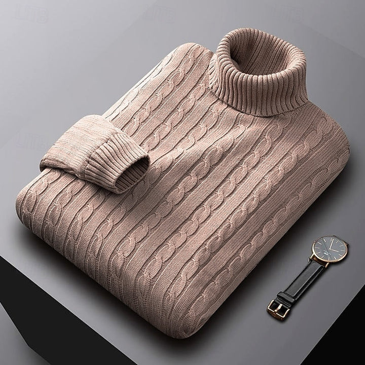 Thatcher | Cable-Knit Turtleneck Sweater