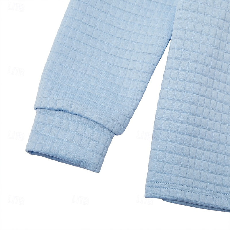 Preston | Textured Quarter-Zip Pullover