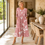 Judith | Floral Pocket Midi Dress