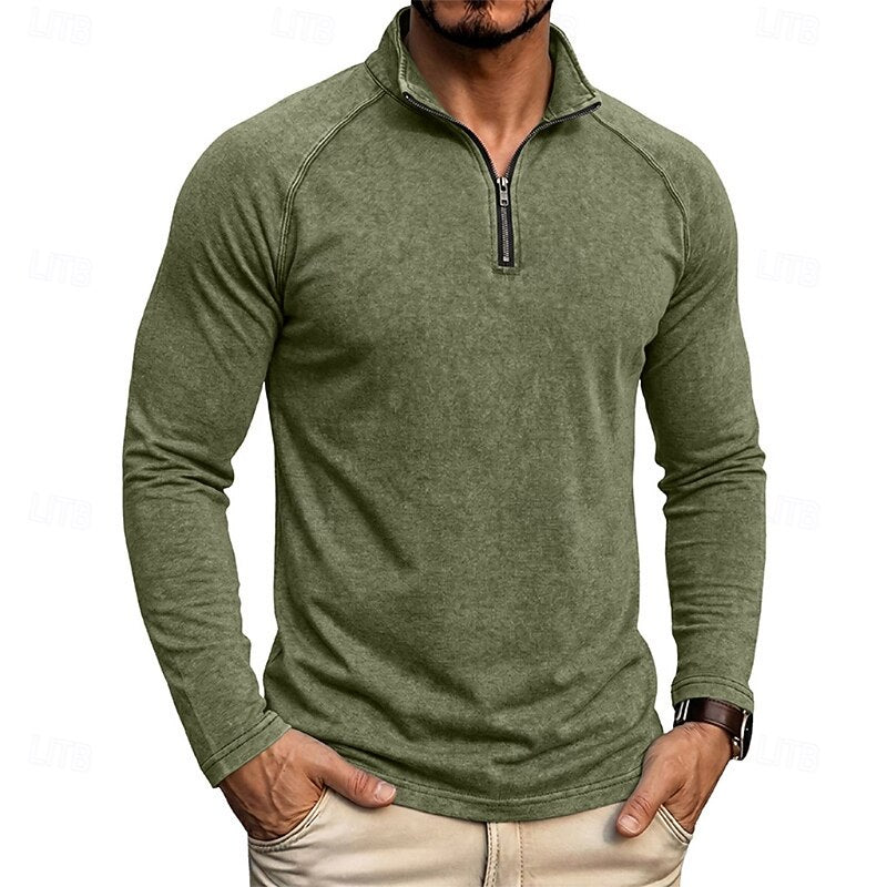 Nolan | Refined Quarter-Zip Top