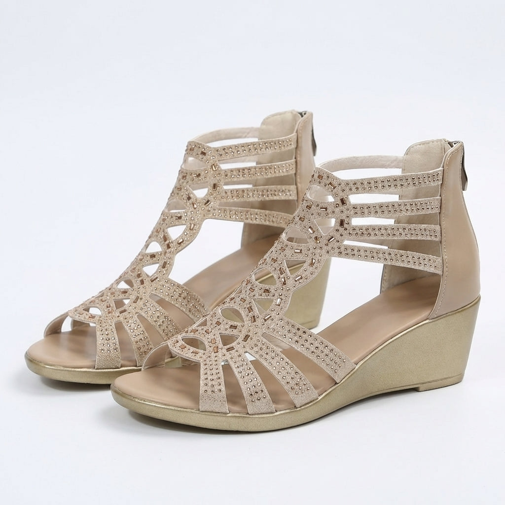 Jeanette | Women's Supportive Wedge Sandals for All-Day Comfort