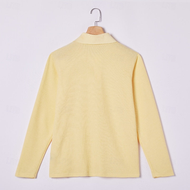 Theron | Textured Long-Sleeve Polo