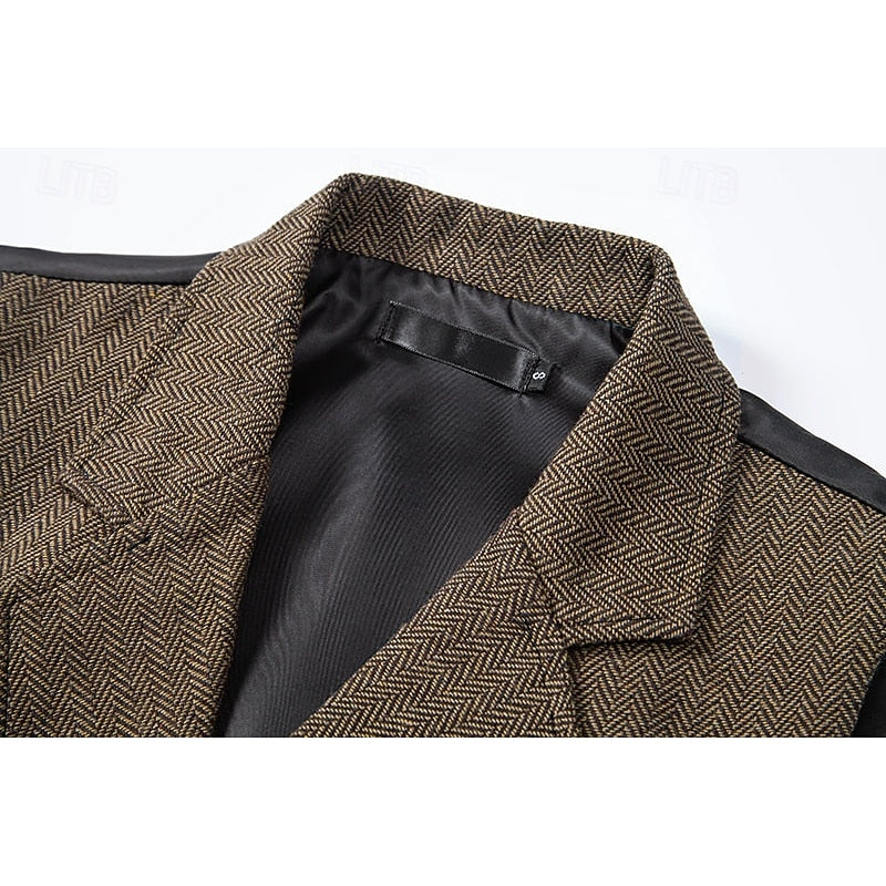 Alistair | Double-Breasted Herringbone Waistcoat