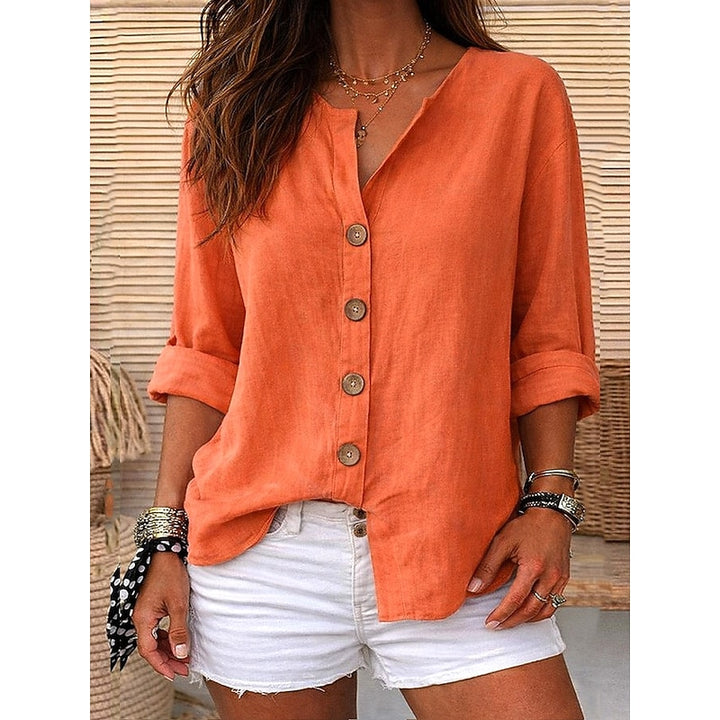 Rosalie | Relaxed Button-Front Blouse