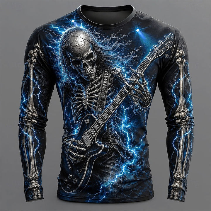 Damon | Bold Halloween Skeleton Long-Sleeve Shirt