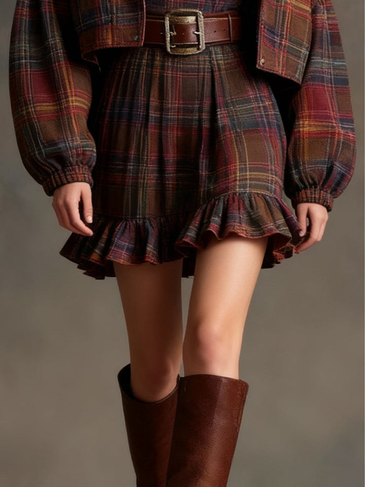 Isabeau | Ruffled Belted Two-Piece Set