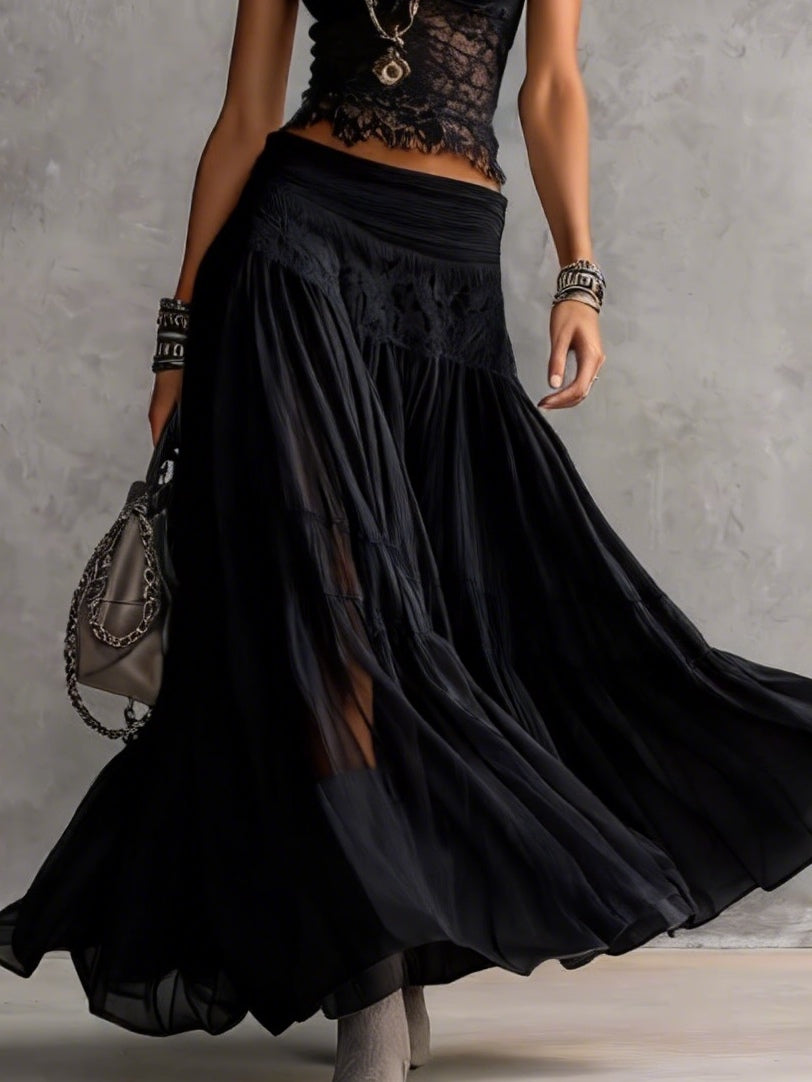 Esme | Lace-Paneled Two-Piece Set
