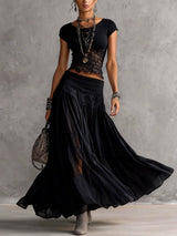 Esme | Lace-Paneled Two-Piece Set