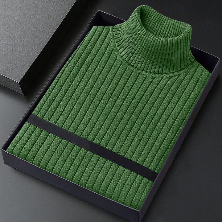 Dominic | Ribbed High-Neck Sweater