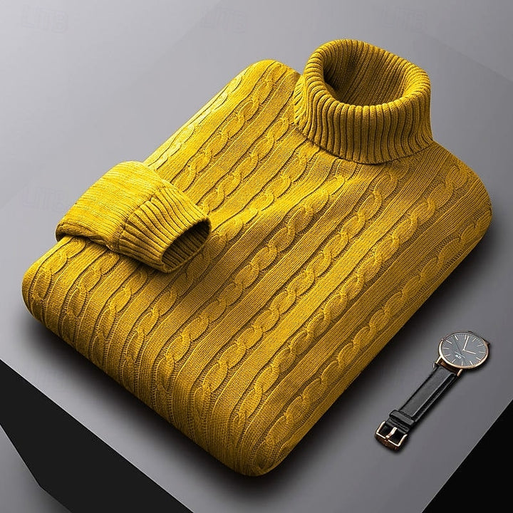 Thatcher | Cable-Knit Turtleneck Sweater