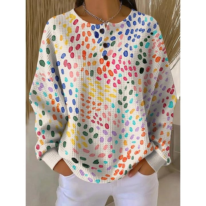 Coralyn | Buttoned Artistic Top