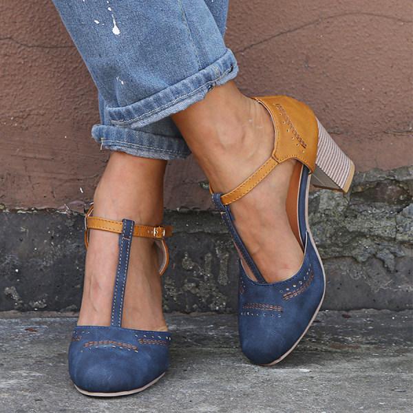 Matilda | Timeless T-Strap Block Heel Mary Janes