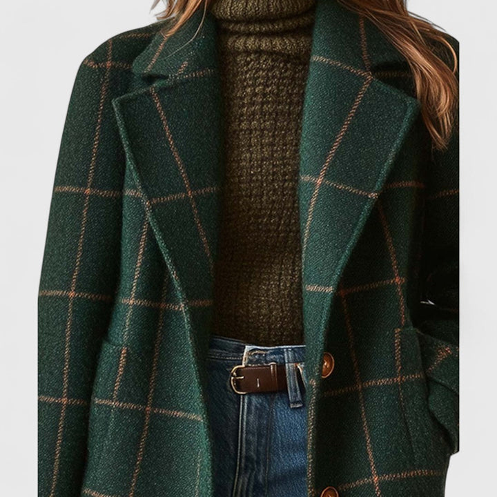 Naomi | Windowpane Check Coat