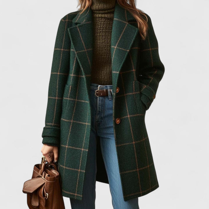 Naomi | Windowpane Check Coat