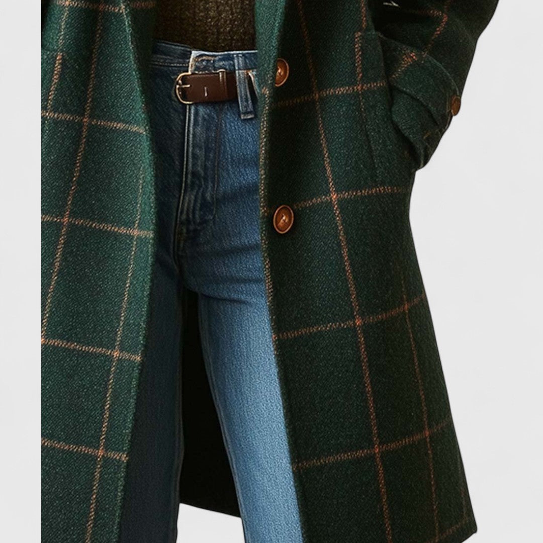 Naomi | Windowpane Check Coat